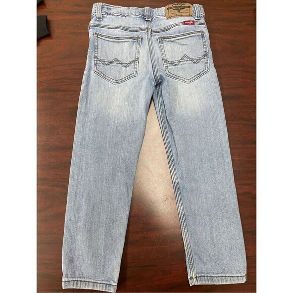 Wrangler Boys Regular Taper Denim Jeans Size 6 Regular - Picture 4 of 9